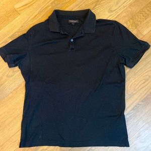 Banana republic, luxury, touch, size large, black polo